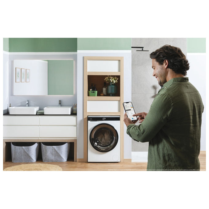 Candy BS 48SB6-S Lavatrice Slim 8 Kg 1400 rpm Inverter Wi-Fi colore Bianco