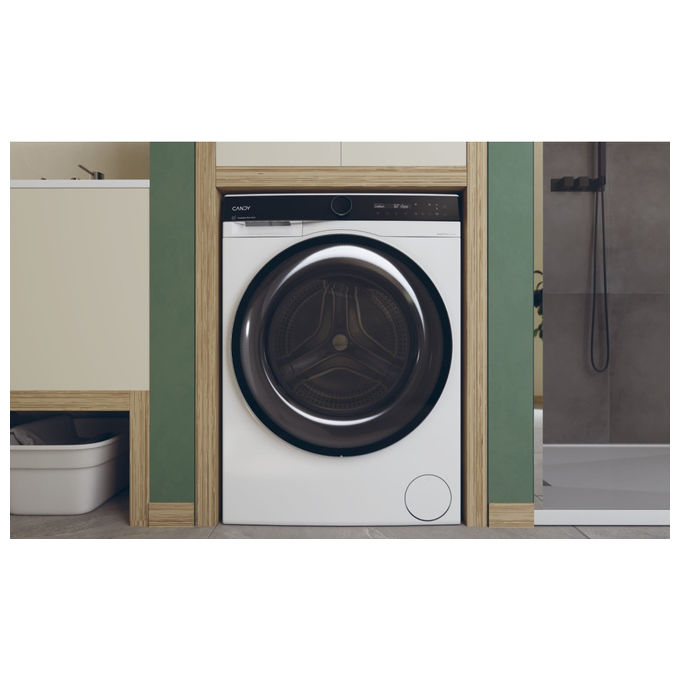 Candy BS 48SB6-S Lavatrice Slim 8 Kg 1400 rpm Inverter Wi-Fi colore Bianco