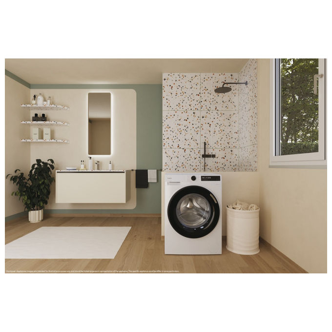 Candy BR411BL9-S ProWash 500 Lavatrice Frontale 11 Kg 1400 rpm Classe A Wi-Fi 16 Programmi 72 dB (85x60x68 cm) colore Bianco