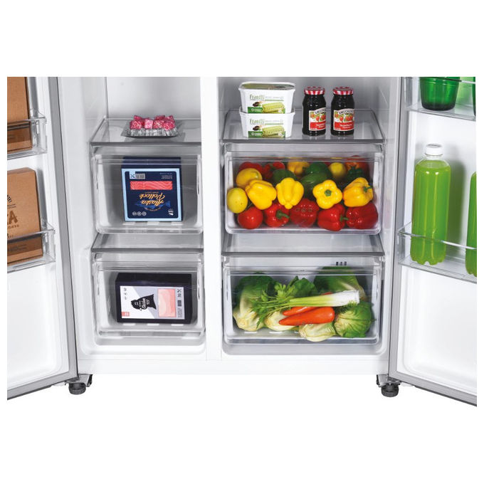 Candy CHSBSO-6174XWD Frigorifero Side by Side 177 cm No Frost Acciaio Inox colore Acciaio Inox
