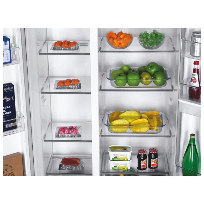 Candy CHSBSO-6174XWD Frigorifero Side by Side 177 cm No Frost Acciaio Inox colore Acciaio Inox