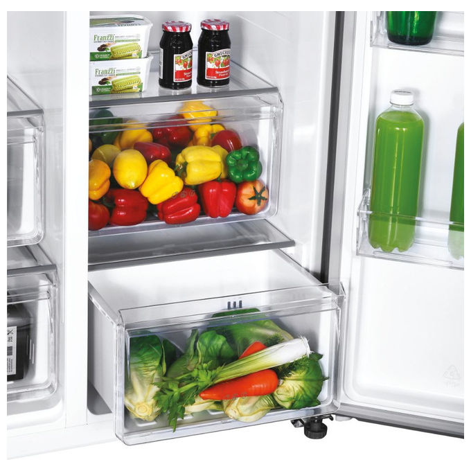 Candy CHSBSO-6174XWD Frigorifero Side by Side 177 cm No Frost Acciaio Inox colore Acciaio Inox