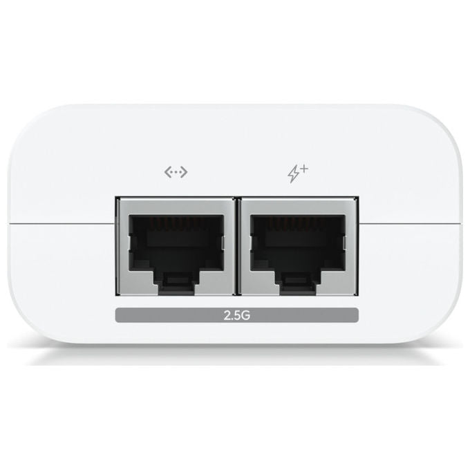 Ubiquiti UACC-POE+-2.5G Iniettore PoE+ 2.5 Gigabit Ethernet 48V 30W Protezione Sovratensione colore Bianco