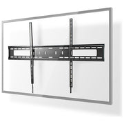 Nedis, Supporto TV, 60-100 pollici, Fisso, Nero, Acciaio, Metallo