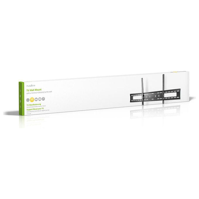 Nedis, Supporto TV, 60-100 pollici, Fisso, Nero, Acciaio, Metallo