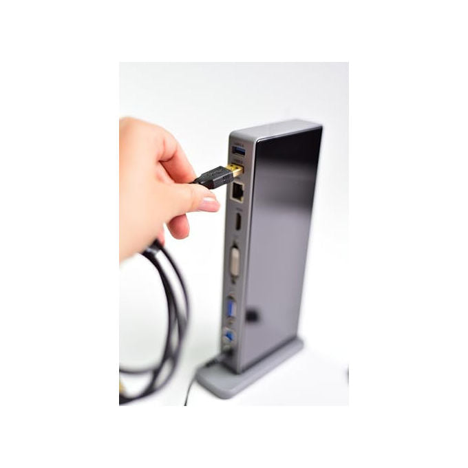 Adj, Docking Station 15-in-1 USB 3.0 Multi Display, Alluminio Antigraffio, York