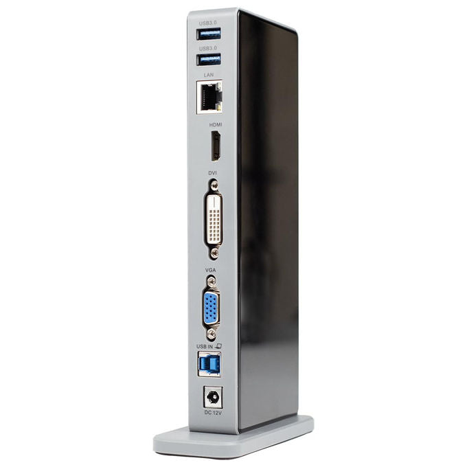Adj, Docking Station 15-in-1 USB 3.0 Multi Display, Alluminio Antigraffio, York