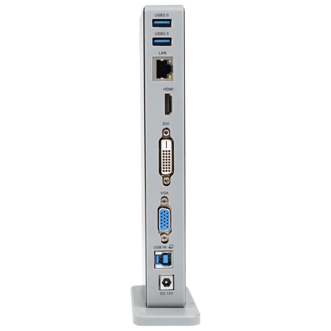 Adj, Docking Station 15-in-1 USB 3.0 Multi Display, Alluminio Antigraffio, York