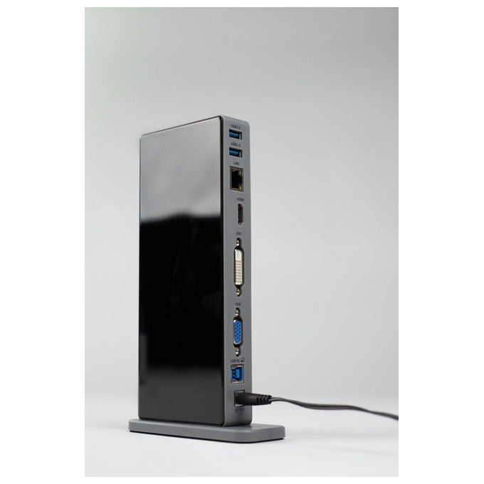 Adj, Docking Station 15-in-1 USB 3.0 Multi Display, Alluminio Antigraffio, York