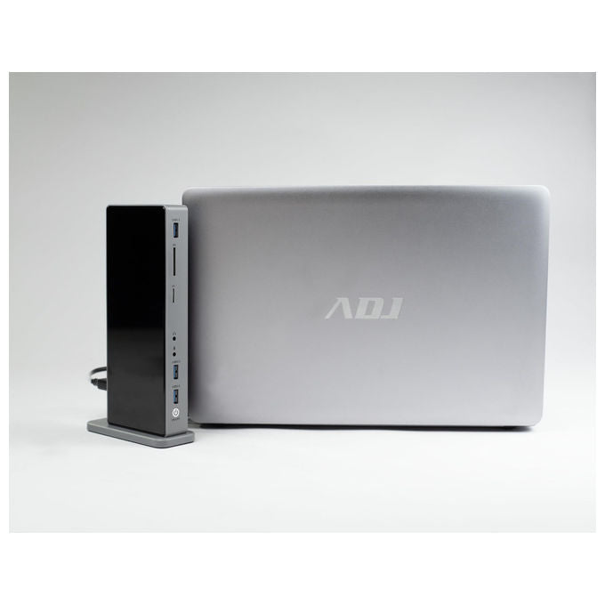 Adj, Docking Station 15-in-1 USB 3.0 Multi Display, Alluminio Antigraffio, York