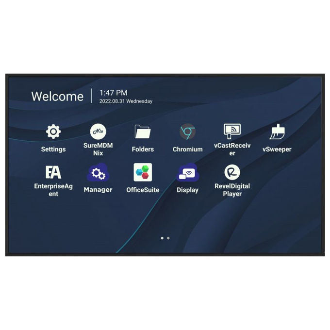 Viewsonic CDE7530, Display Commerciale 75'', 4K Ultra HD, Wi-Fi, Android