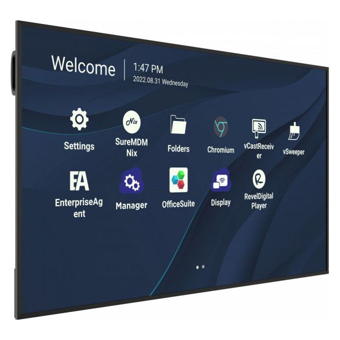 Viewsonic CDE7530, Display Commerciale 75'', 4K Ultra HD, Wi-Fi, Android