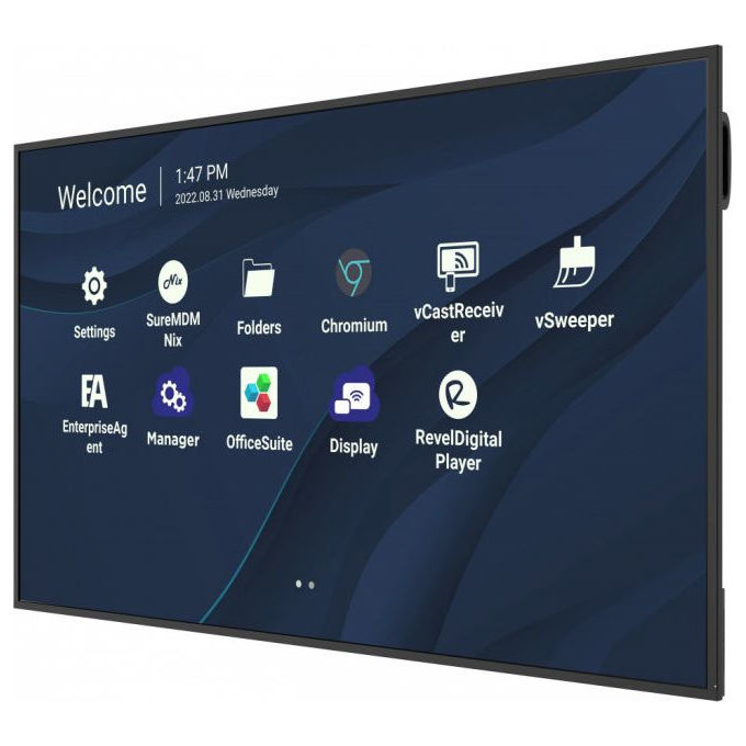 Viewsonic CDE7530, Display Commerciale 75'', 4K Ultra HD, Wi-Fi, Android