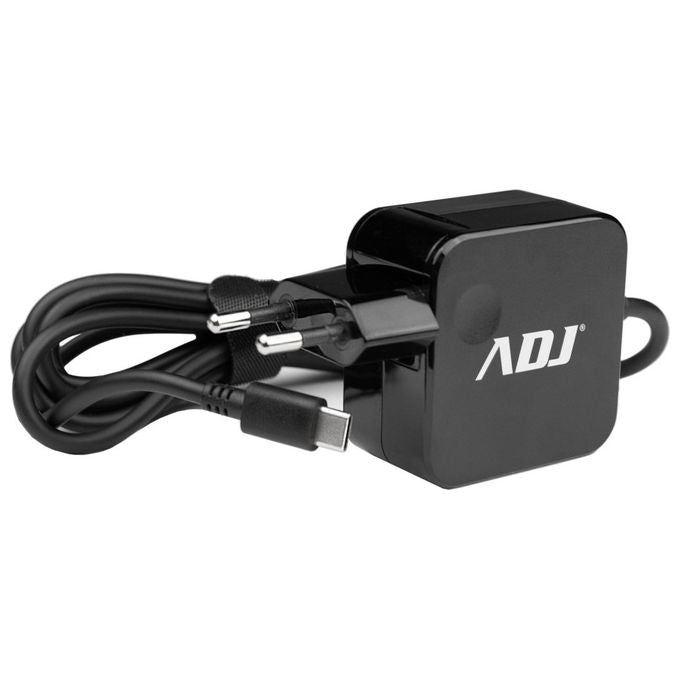 Adj, Alimentatore Notebook USB-C, 65W, Compatibile Apple Lenovo Dell