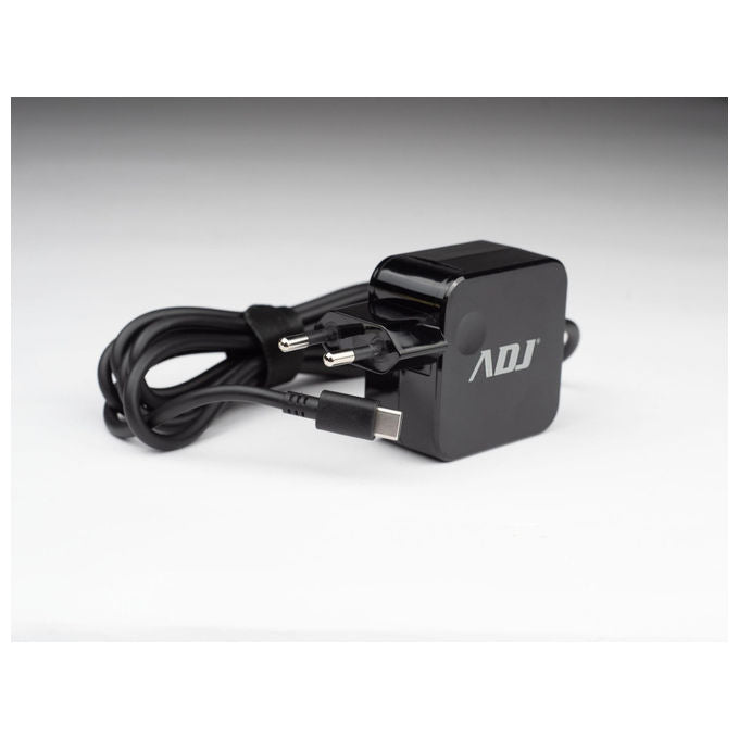 Adj, Alimentatore Notebook USB-C, 65W, Compatibile Apple Lenovo Dell