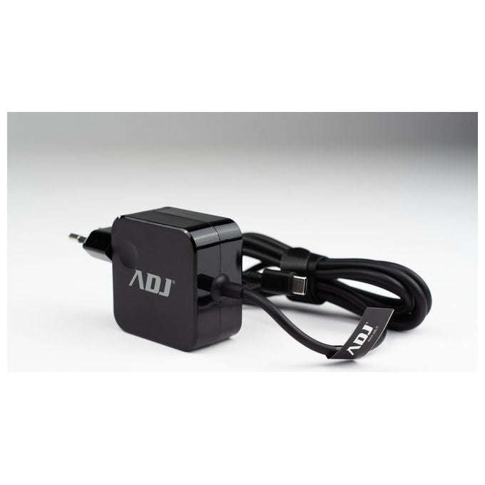 Adj, Alimentatore Notebook USB-C, 65W, Compatibile Apple Lenovo Dell