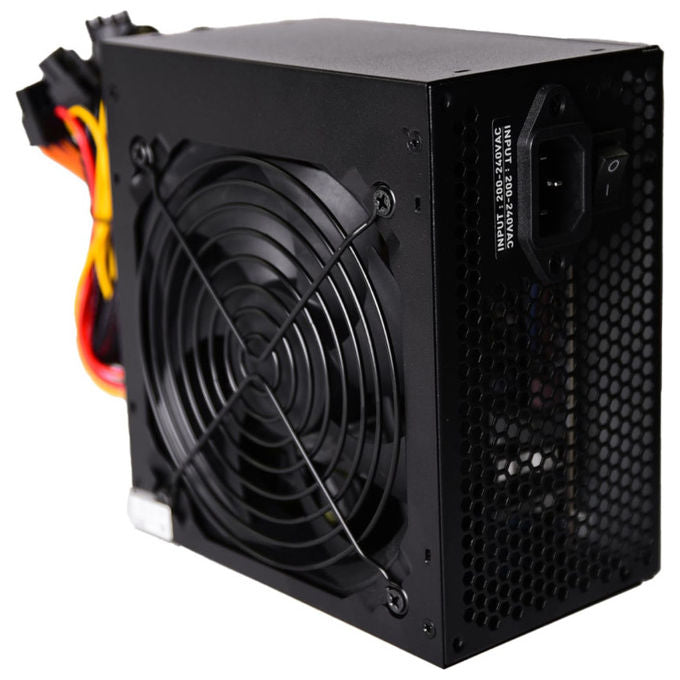 Adj, Alimentatore 230W, Real Power, 20+4pin, 3 SATA, 1 PATA, Ventola 12cm, Nero