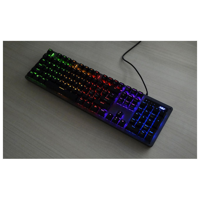 Adj, Tastiera Meccanica Bryck, 104 Tasti, Layout Italiano, Retroilluminazione LED, Nera