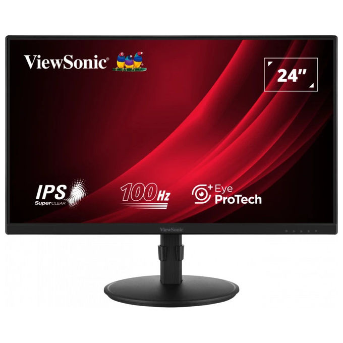 Viewsonic VG2408A, Monitor PC, 24 Pollici, Full HD, LED, Nero