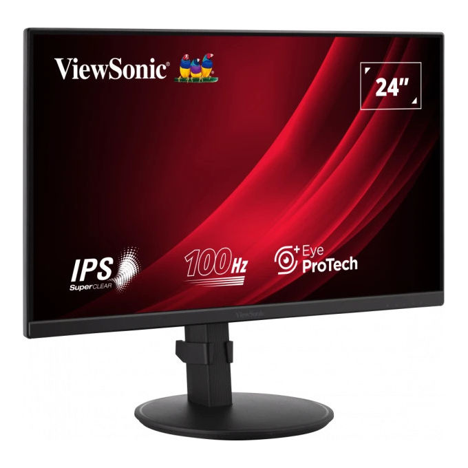 Viewsonic VG2408A, Monitor PC, 24 Pollici, Full HD, LED, Nero