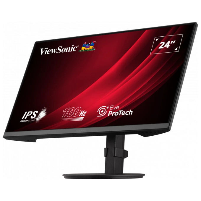 Viewsonic VG2408A, Monitor PC, 24 Pollici, Full HD, LED, Nero
