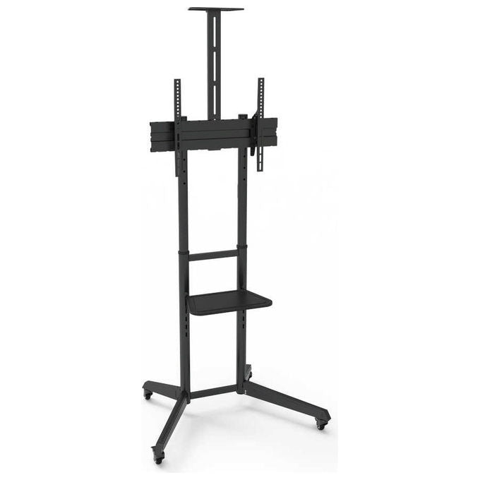 Napofix NPF10313 Supporto TV da Pavimento Mobile 32'' 70'' VESA 600x400 mm 50 Kg con Ruote colore Nero