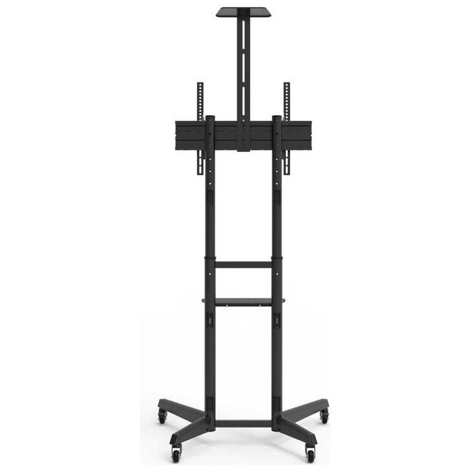 Napofix NPF10313 Supporto TV da Pavimento Mobile 32'' 70'' VESA 600x400 mm 50 Kg con Ruote colore Nero