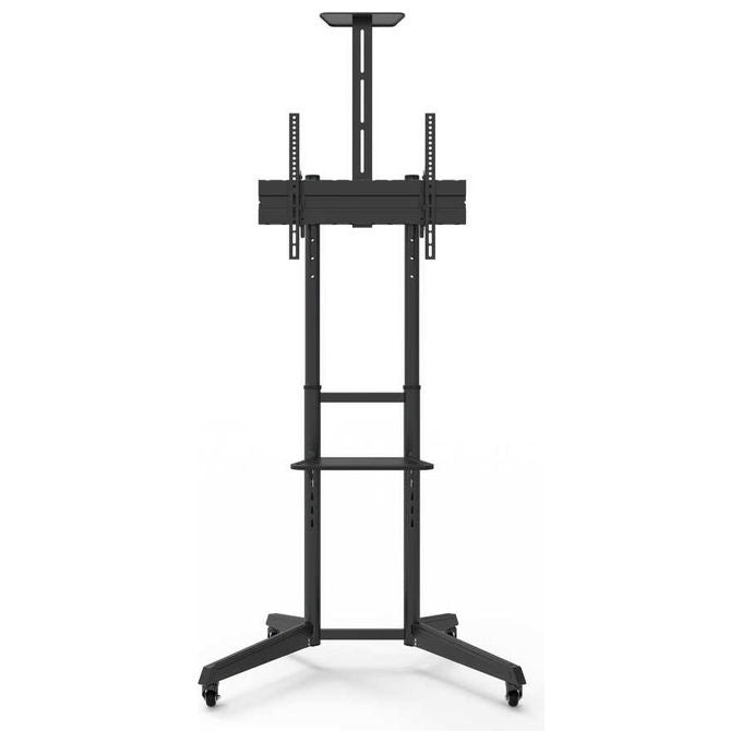 Napofix NPF10313 Supporto TV da Pavimento Mobile 32'' 70'' VESA 600x400 mm 50 Kg con Ruote colore Nero