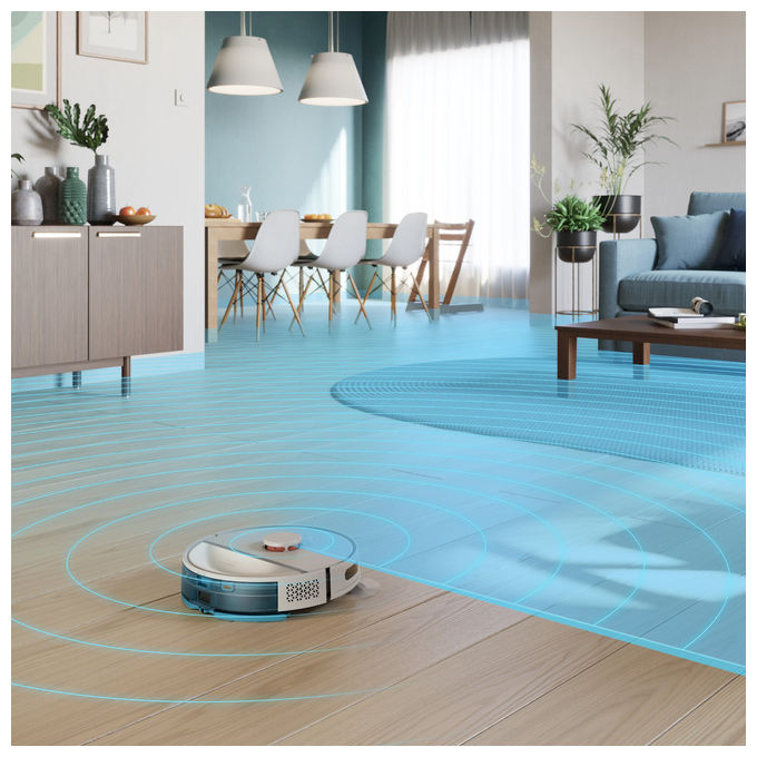 Philips XU3110-02 HomeRun 3000 Series Aqua Robot Aspirapolvere e Lavapavimenti 4000 Pa 0,35 L autonomia 230 min Wi-Fi colore Grigio