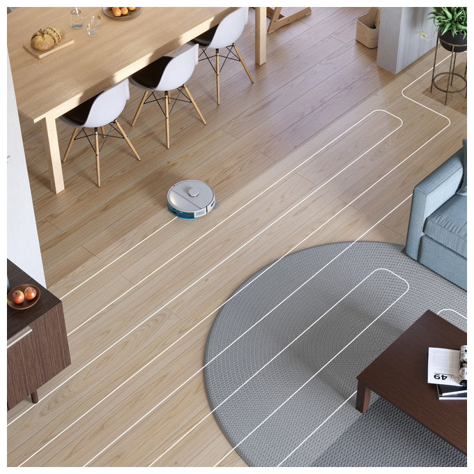 Philips XU3110-02 HomeRun 3000 Series Aqua Robot Aspirapolvere e Lavapavimenti 4000 Pa 0,35 L autonomia 230 min Wi-Fi colore Grigio