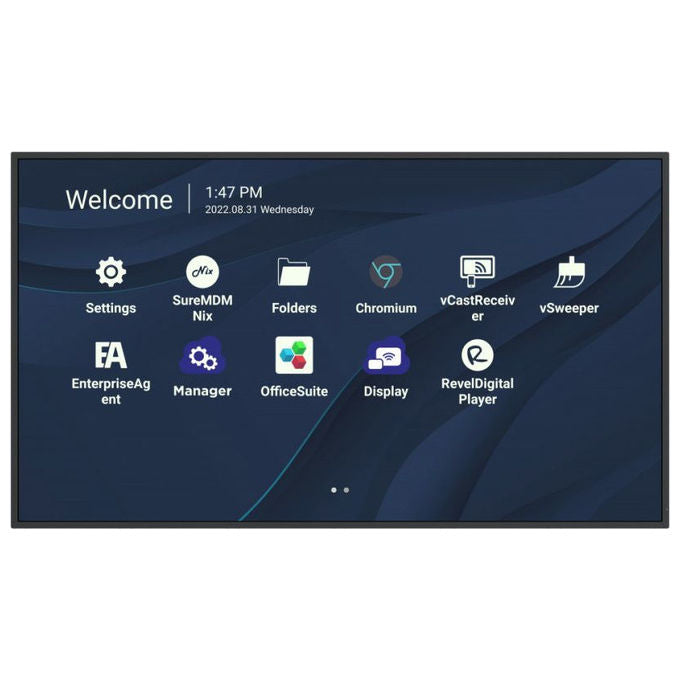 Viewsonic CDE4330, Display professionale-segnaletica da 43'' 4K Ultra HD, Wi-Fi, Android 11, Nero