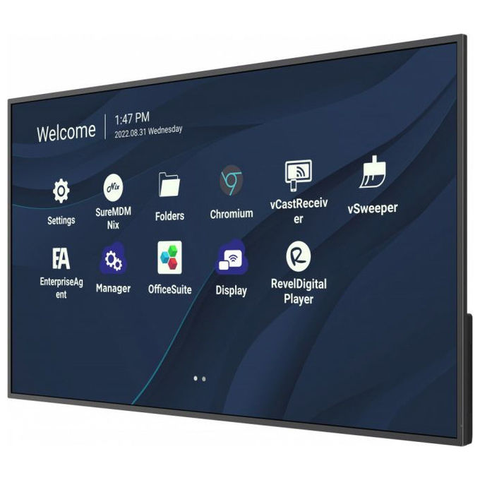 Viewsonic CDE4330, Display professionale-segnaletica da 43'' 4K Ultra HD, Wi-Fi, Android 11, Nero