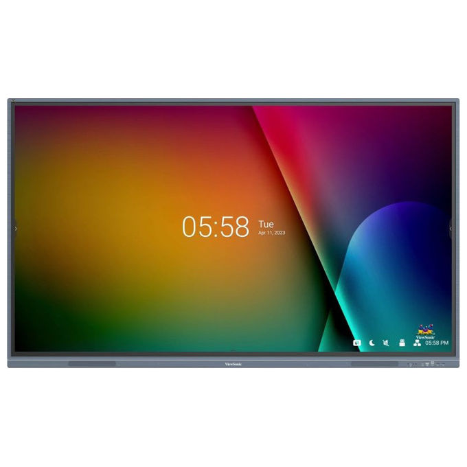 Viewsonic, Schermo Interattivo 86'', 4K Ultra HD, Touchscreen, Wi-Fi, Android 11, Nero
