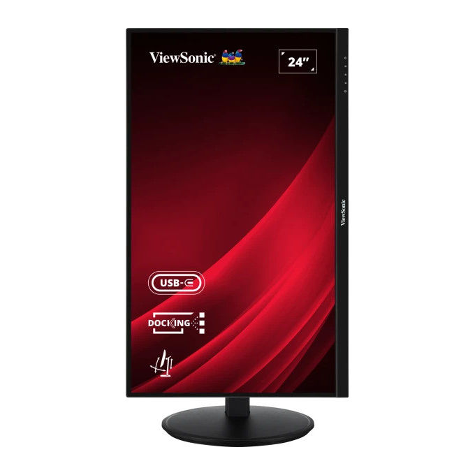 Viewsonic, Monitor 24'' IPS Full HD, VG2409U-2, Hub USB-C, Regolabile, Nero