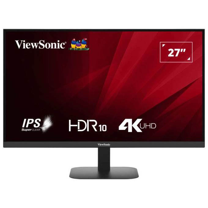 Viewsonic, Monitor LED 27'' VA2708-4K-HD, 4K Ultra HD, IPS, Nero