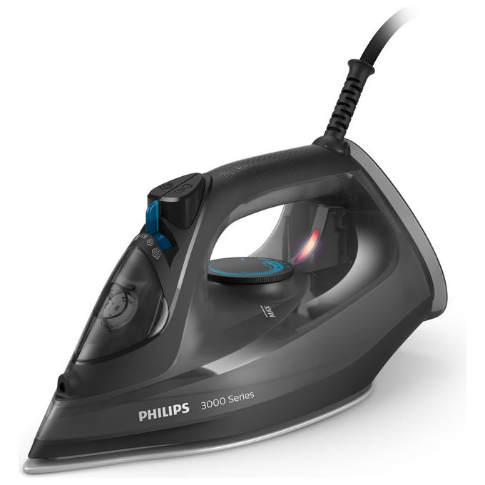 Philips DST3041-80 Serie 3000 Ferro da stiro a vapore 2600W Piastra in Ceramica colpo vapore 200g colore Nero