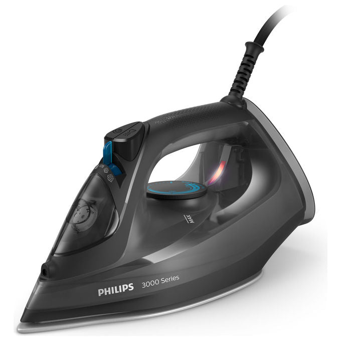 Philips DST3041-80 Serie 3000 Ferro da stiro a vapore 2600W Piastra in Ceramica colpo vapore 200g colore Nero