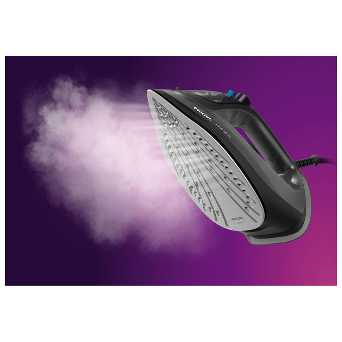 Philips DST3041-80 Serie 3000 Ferro da stiro a vapore 2600W Piastra in Ceramica colpo vapore 200g colore Nero