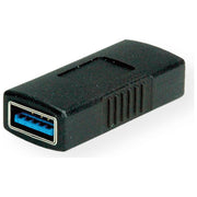 Value, Adattatore USB 3.0, Tipo A Femmina-Femmina, Nero