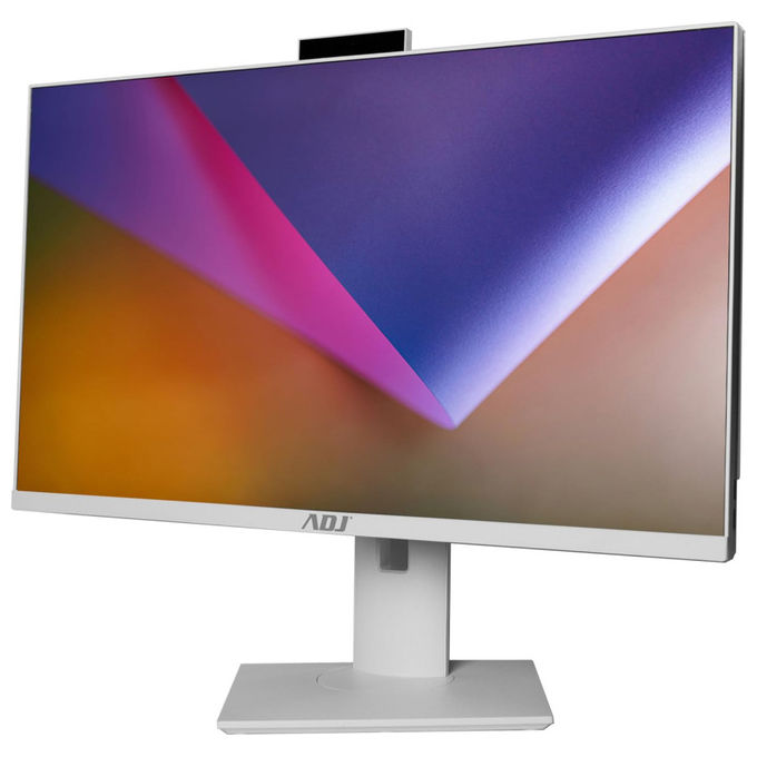 Adj, Pc All-In-One AIO Business Pivot, 27 Pollici, Intel Core i7, 32GB RAM, 1TB SSD, Windows 11 Pro, Bianco