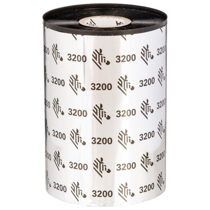 Zebra, Nastro Termico Cera-Resina 3200, 64mm x 74m, Nero