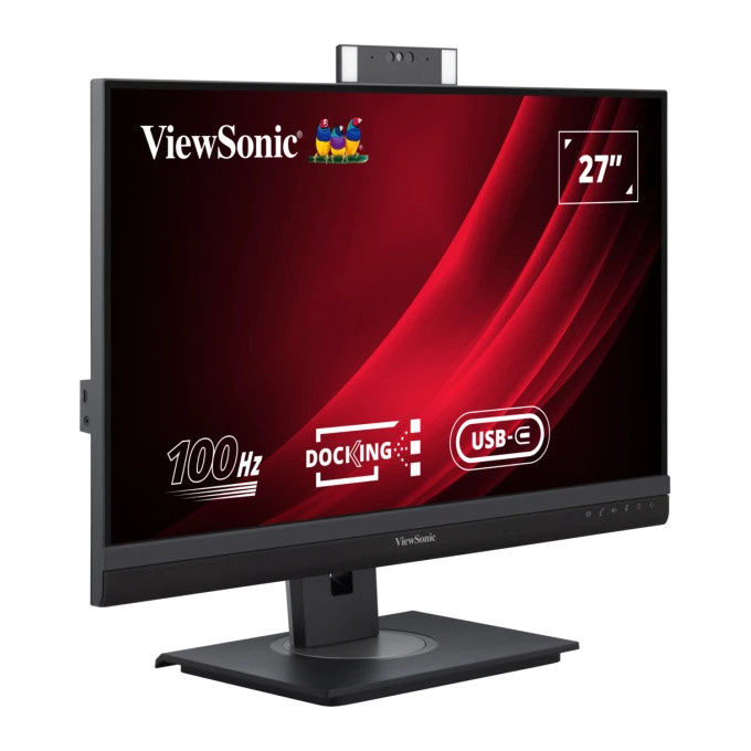Viewsonic, Monitor PC 27'' QHD, IPS, Webcam, Regolabile in Altezza, Nero