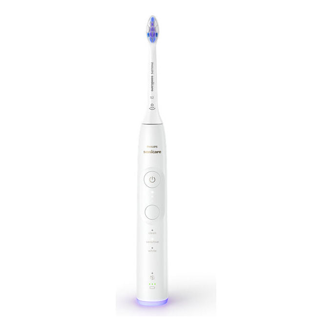 Philips, Spazzolino Elettrico Sonico, 3 Modalita', 3 Intensita', Set Bianco e Nero con Custodia, HX7419-01