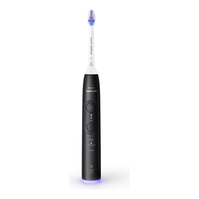 Philips, Spazzolino Elettrico Sonico, 3 Modalita', 3 Intensita', Set Bianco e Nero con Custodia, HX7419-01