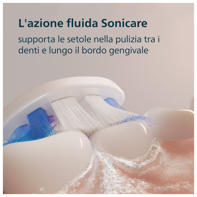 Philips, Spazzolino Elettrico Sonico, 3 Modalita', 3 Intensita', Set Bianco e Nero con Custodia, HX7419-01