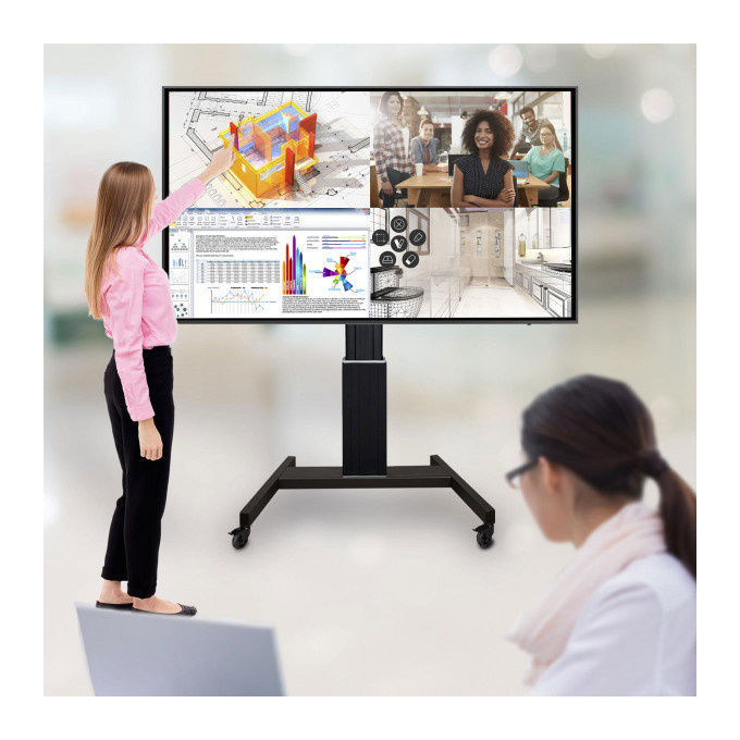 Viewsonic, Carrello motorizzato regolabile, 42-100'', Nero, Supporto display interattivi