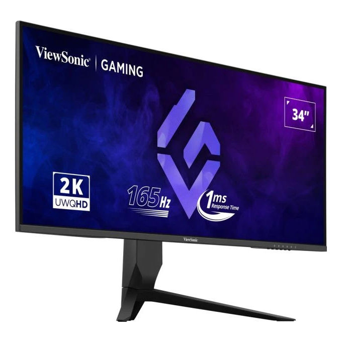 ViewSonic VX3480-2K-PRO Monitor PC 34'' UltraWide Quad HD VA 3440x1440 165Hz 1ms HDR10 FreeSync Premium colore Nero