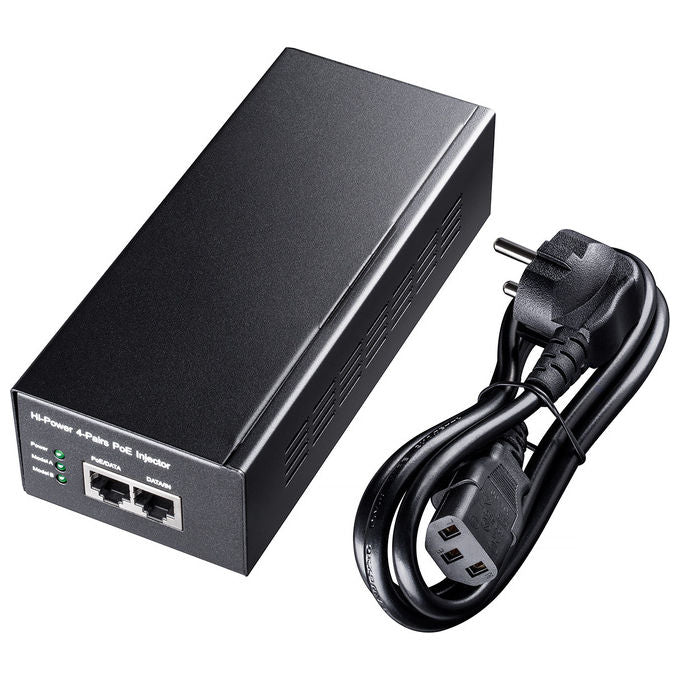 Cudy, Iniettore Gigabit PoE+-PoE 60W, Adattatore Ethernet, Nero