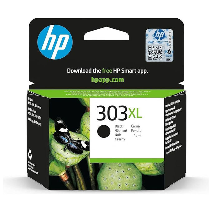 GandG, Cartuccia a Getto d'Inchiostro, Rigenerata ad Alta Resa, Nero, Sostituisce HP T6N04AE 303XL