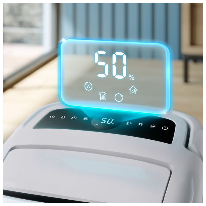 Philips DE5305-11 Series 5000 Deumidificatore e Purificatore d'aria 2 in 1 26.5 l-24h 270 m³-h Filtro HEPA 137 m² 54 dB colore Bianco